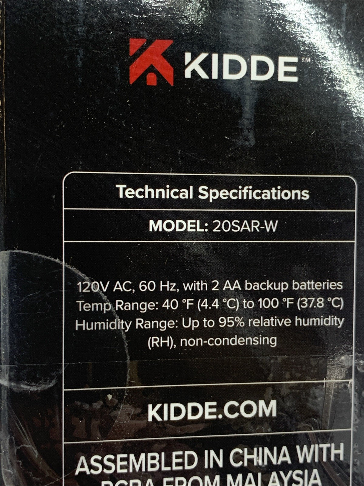 Kidde 20SAR-W Hardwired Kidde App Enabled Smart Smoke Detector w/Backup Battery