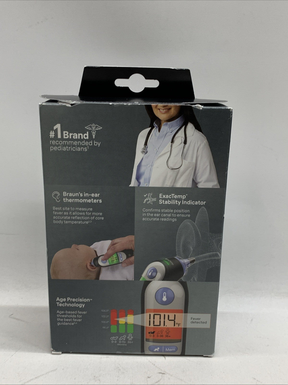 New Braun ThermoScan 7 Ear Thermometer IRT6520BUSV1 for Adults, Babies & Infants