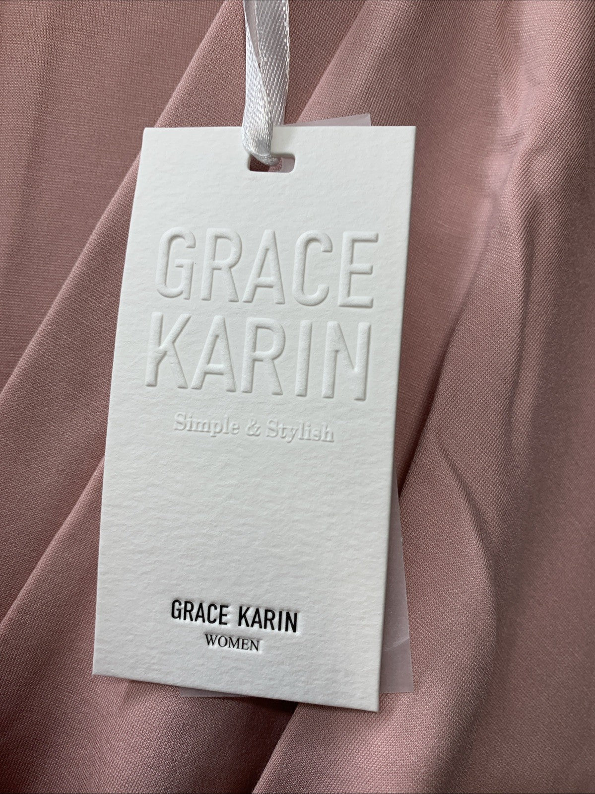 GRACE KARIN Flowy Wrap V Neck Long Sleeve Glitter Chiffon Belted Dress - Sz 2XL