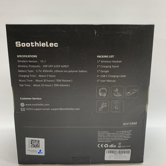 Soothielec Wireless Headset KH156M V5.2 Bluetooth Headset with Noise Canceling