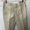 Perry Ellis Men's Linen Blend Dress Pants Natural Linen Size 30x30 with Pockets