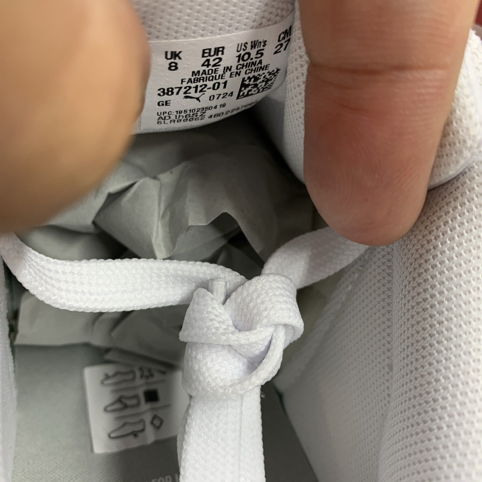 PUMA Women 387212-01 Karmen Rebelle Shoe Lace-up Sneaker White Size 10.5 Low-top