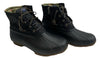 Sperry Women's Saltwater Quilted Bootie Boots Size 9W Black STS94063 Waterproof