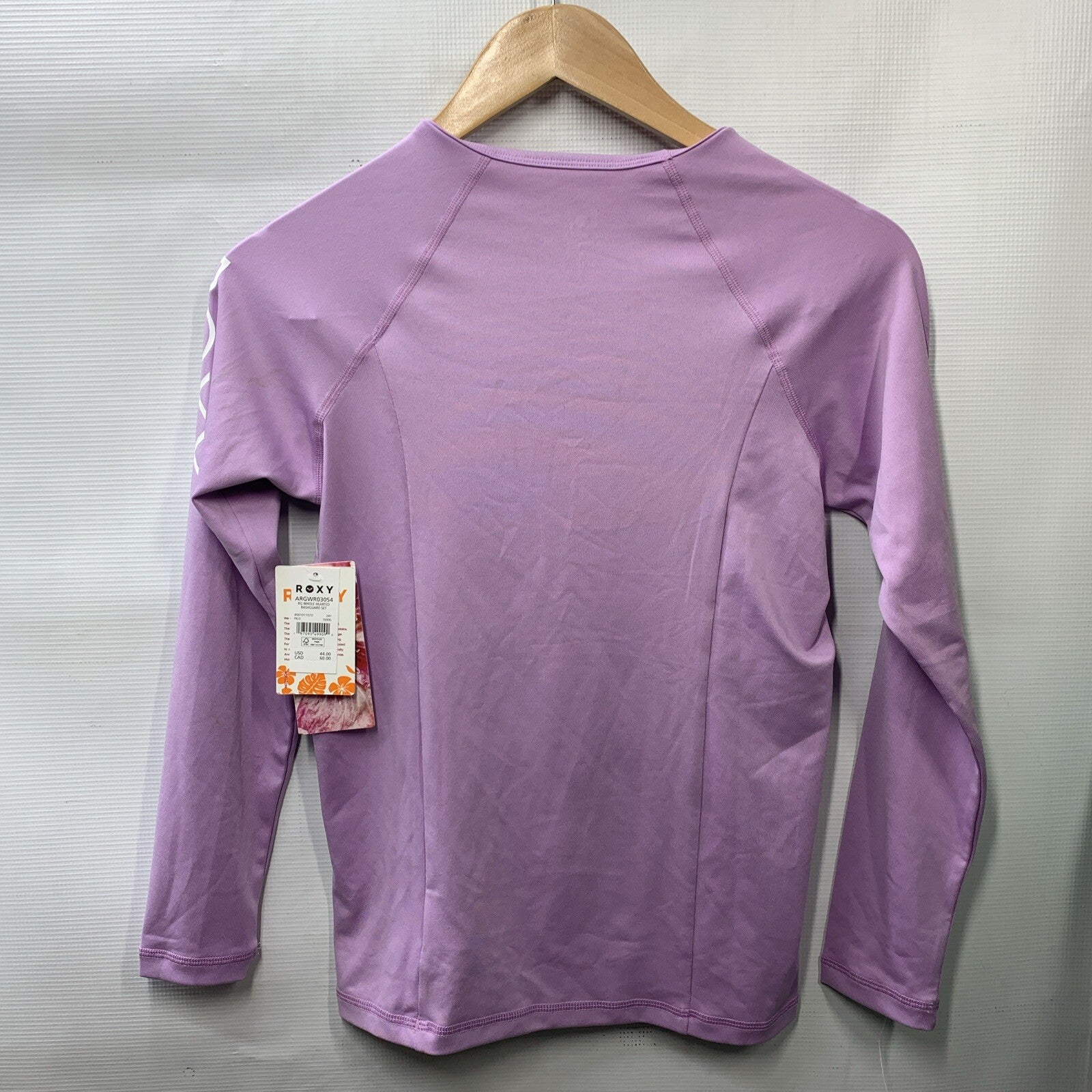 Roxy Girl Long Sleeve 2 Piece Rash Guard Tankini Swimsuit Set Long Sleeve 16/2XL