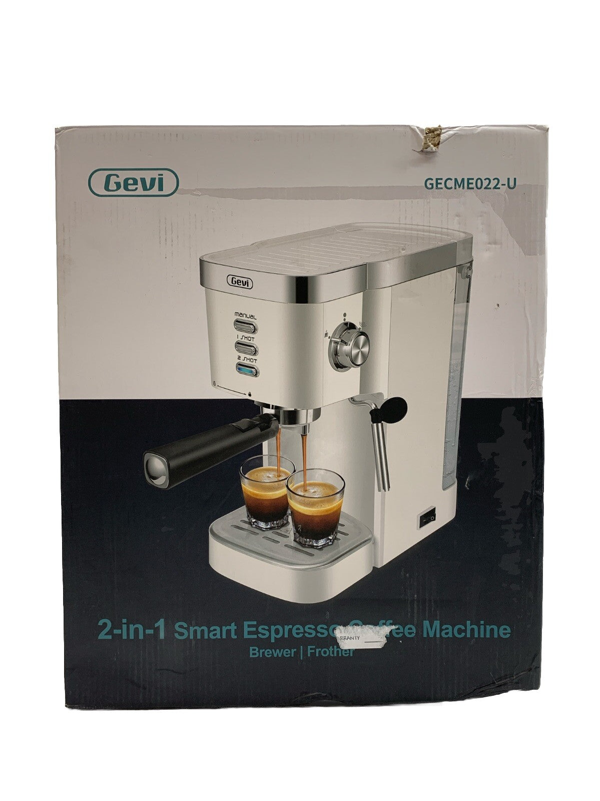 Gevi Espresso Machine 20 Bar High Pressure Compact Espresso Machines GECME022