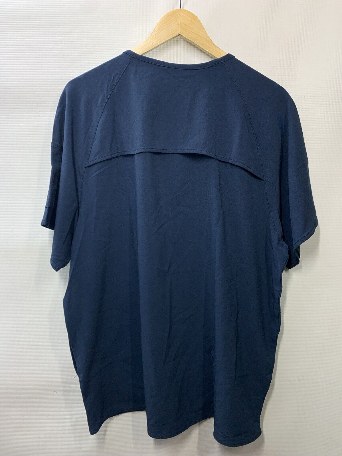 Carhartt Men's Micro Ripstop Chest Pocket Top Size L Short Sleeve Dark Blue