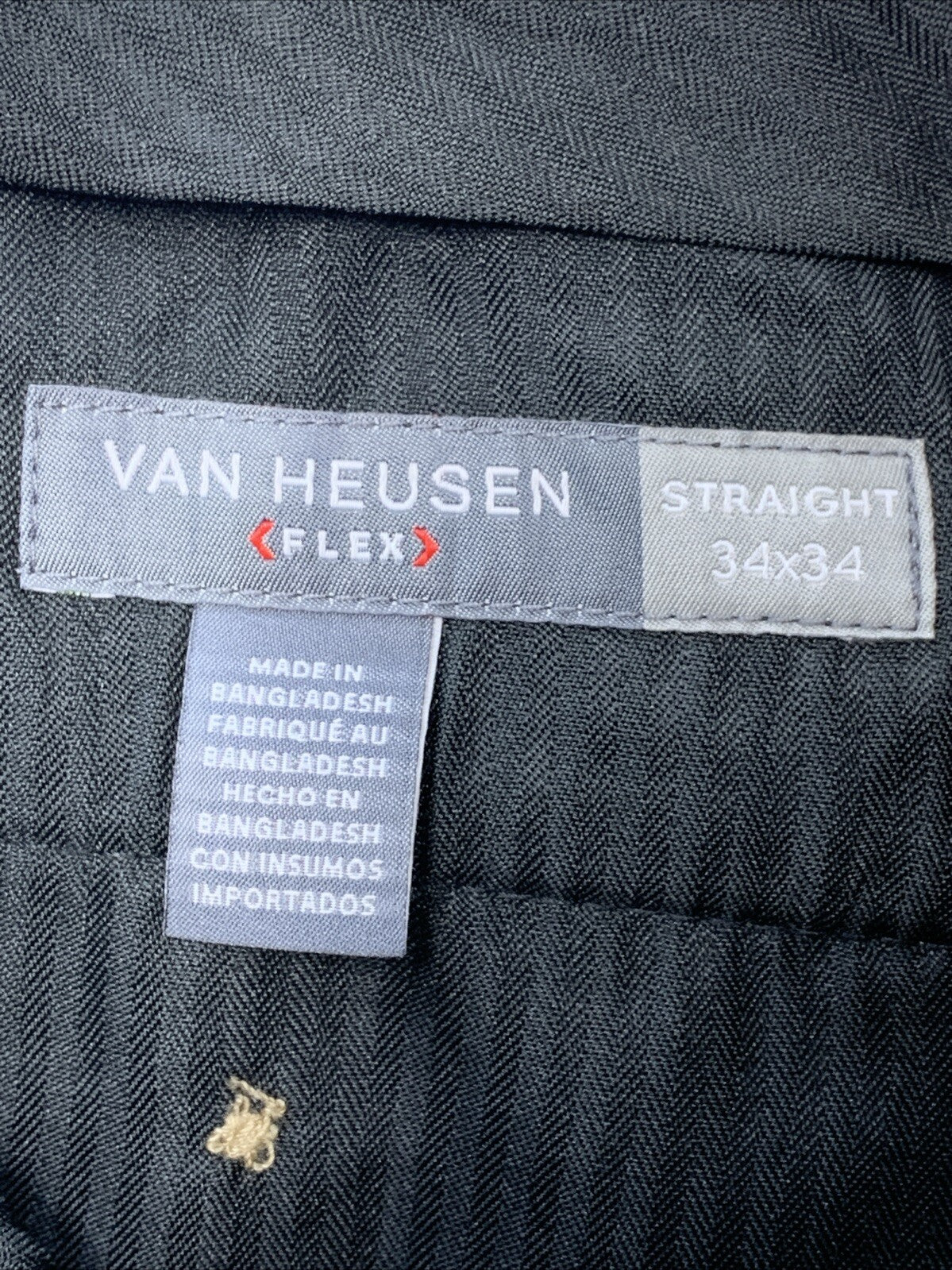 Van Heusen® Stretch Flex Straight Fit No-Iron Dress Long Pants 66060 Size 34x34