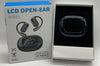 YYK-MQO30 AI LCD Open-Ear Earbuds Blue/Black Ultra-lightweight Wireless Earbuds