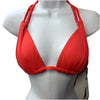 La Blanca Women's Island Goddess Halter Triangle Swimsuit Top, Guava, Size 4