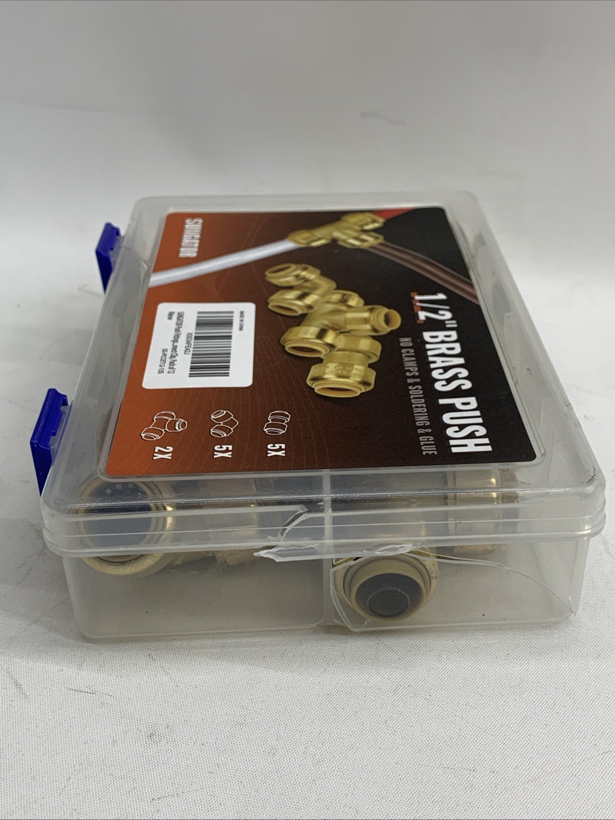 Sungator Plumbing Fittings 1/2 Inch Push Pex Fittings 1/2 Inch, 5 Each Coupling