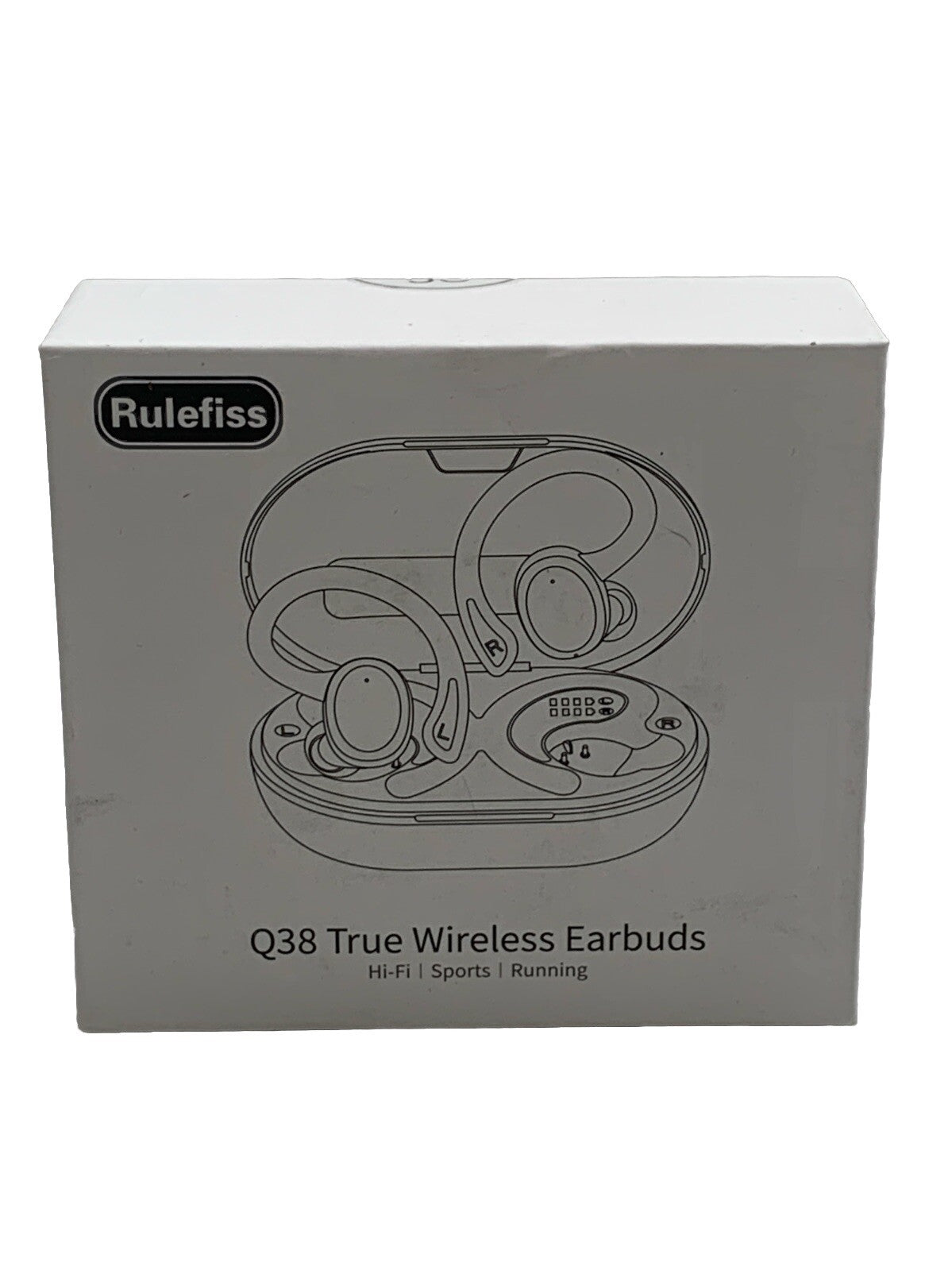 Rulefiss Q38 True Wireless Ear Hook Active Noise Cancelling Earbuds Rose Gold
