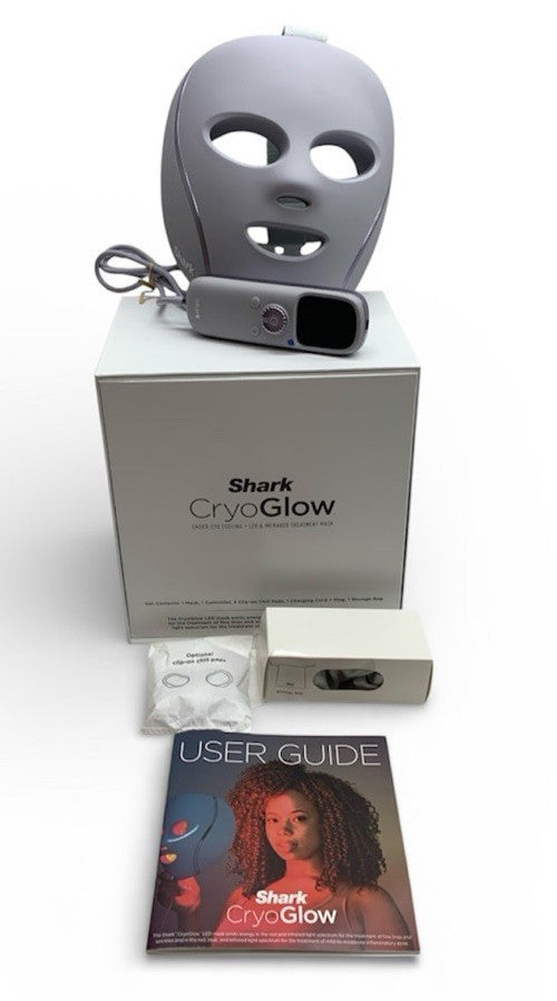 Shark CryoGlow Under-Eye Cooling + LED Anti-Aging & Skin Clearing Face Mask