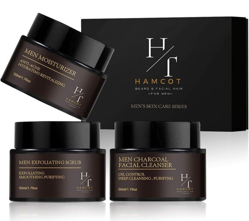 Hamcot Skin Care Beard And Facial Hair Care Kit Easy Anti Againg & Rejuvenating