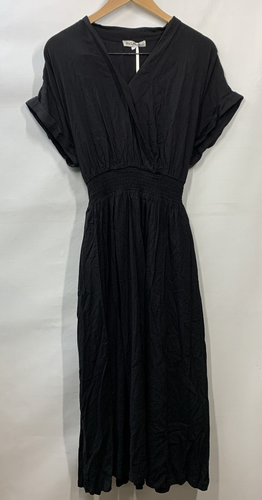 GRACE KARIN Casual Dresses for Women Summer Smocked High Waist With Pockets XL