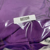 GRACE KARIN Cocktail Party Dress Sleeveless Ruched Size Large Purple Front Drape