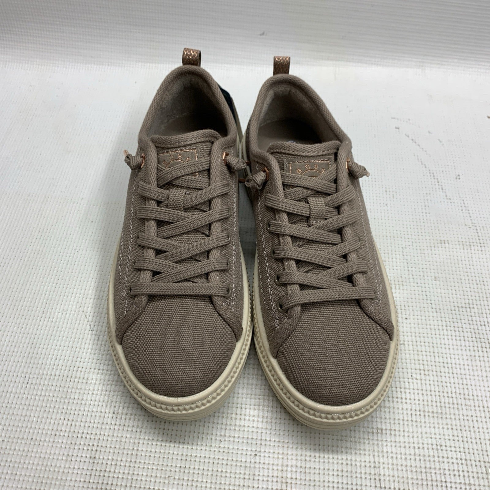 Skechers Bobs Copa Vegan Women Shoes Lace-up Sneaker 114640/TPE Low-top Size 6.5