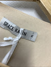 GRACE KARIN 2023 Women's Elegant Sequin V Neck With Tie Front Blouse Top Size XL