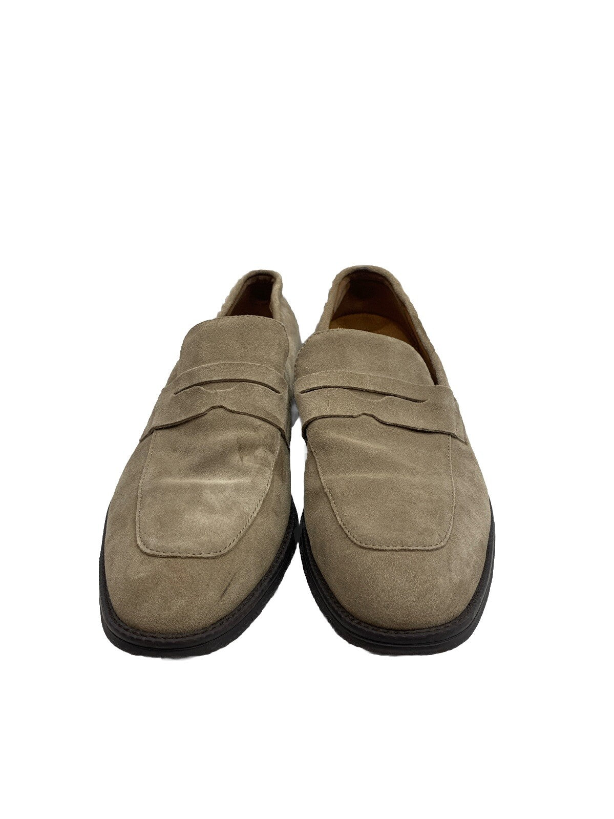 Calvin Klein Men's Jay Pointy Toe Slip-On Dress Loafers Shoes Taupe Size 10