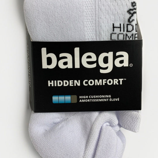 Balega Hidden Comfort Performance No Show Running Socks High Cushioning White