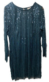 Avenue Women's Plus Size Nouveau Nights Cocktail Party Dress Long Sleeve Size 16