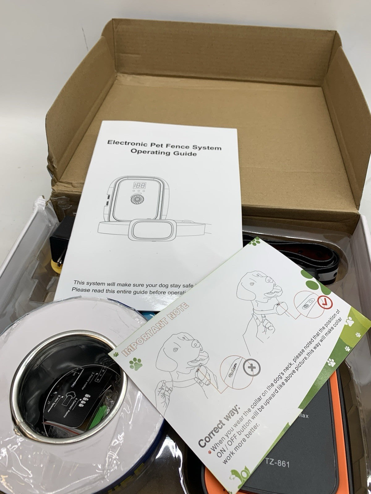 PcEoTllar Electric Fence System Containment for Dogs, Rechargeable Underground