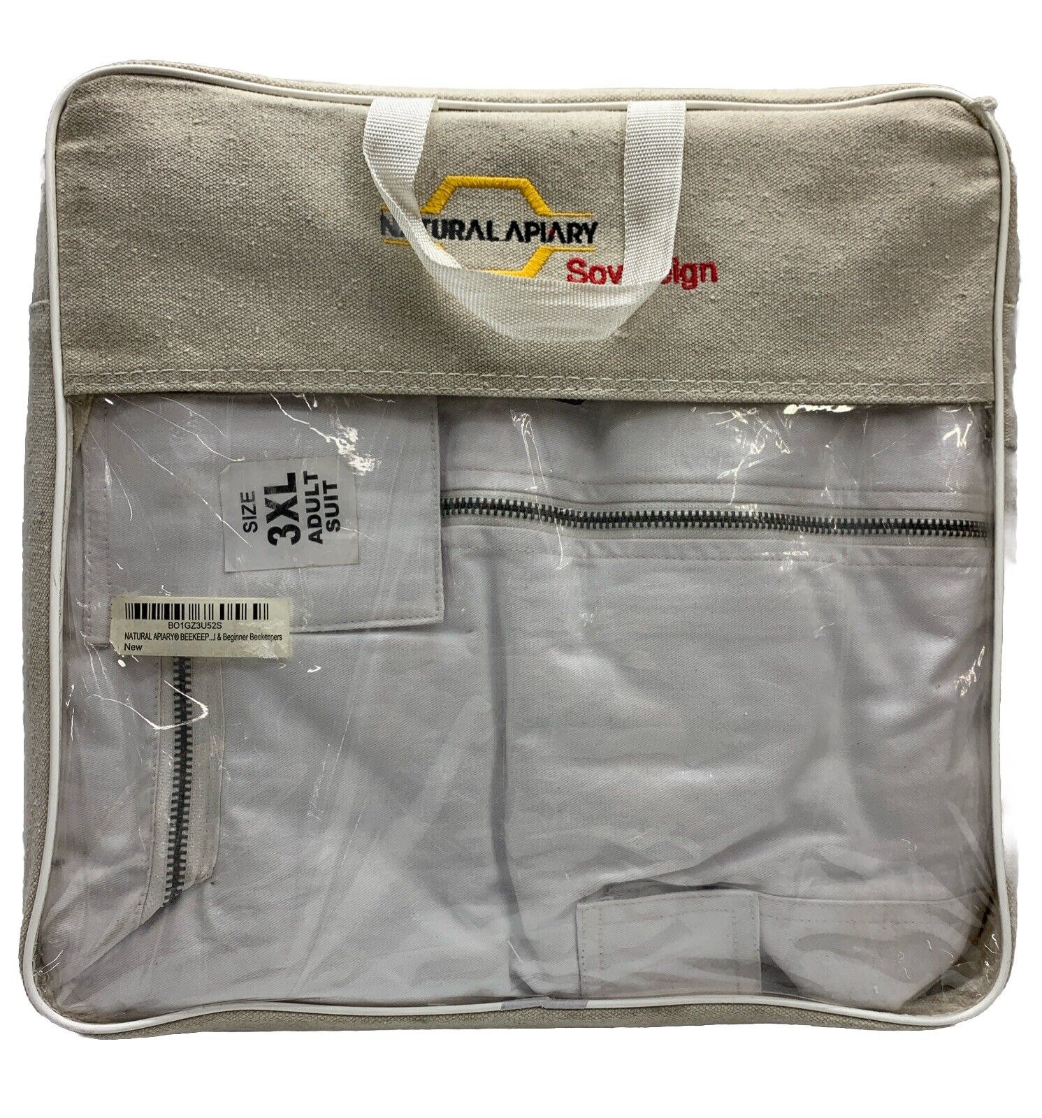 Beekeepers Max Pro White Cotton Suit Including 2 Non Flammable Veils Size 3XL