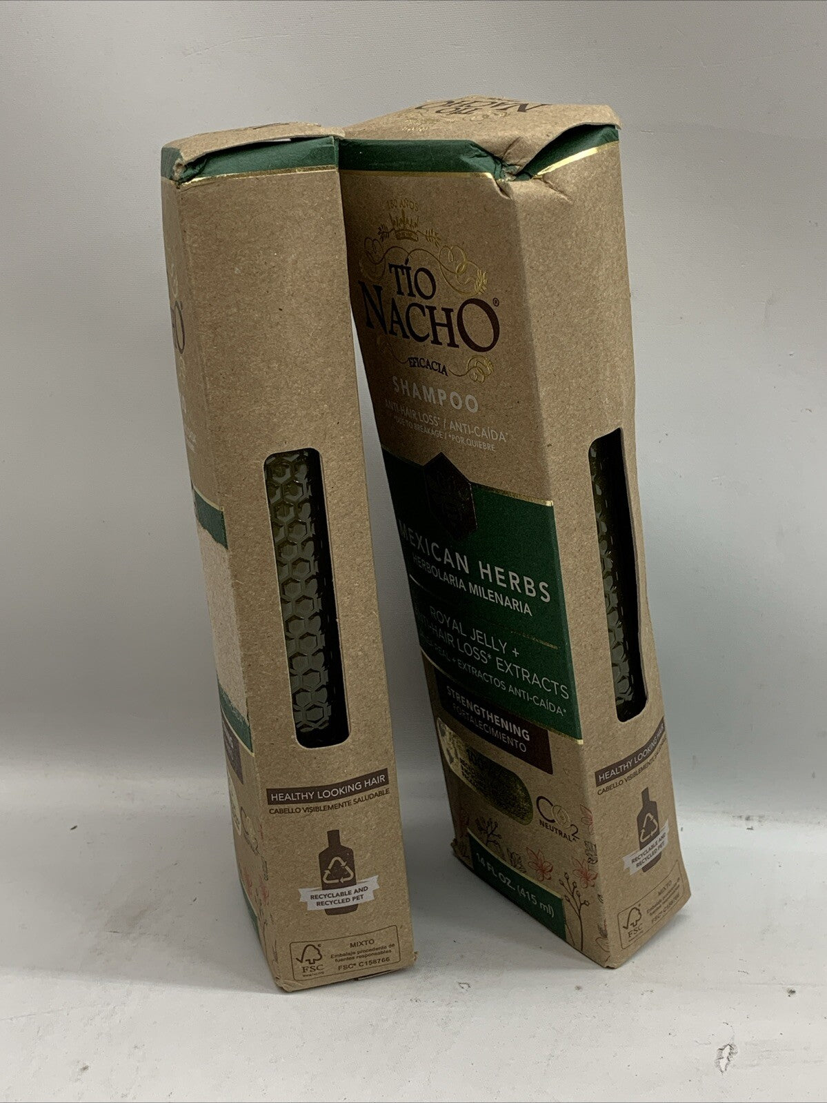 Tio Nacho Mexican Herbs Shampoo with Royal Jelly 14oz Anti Hair Loss Lot Of 2