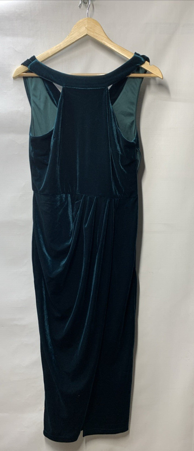 GRACE KARIN Womens Cowl Neck Long Formal Dresses Fall Velvet M Green Sleeveless