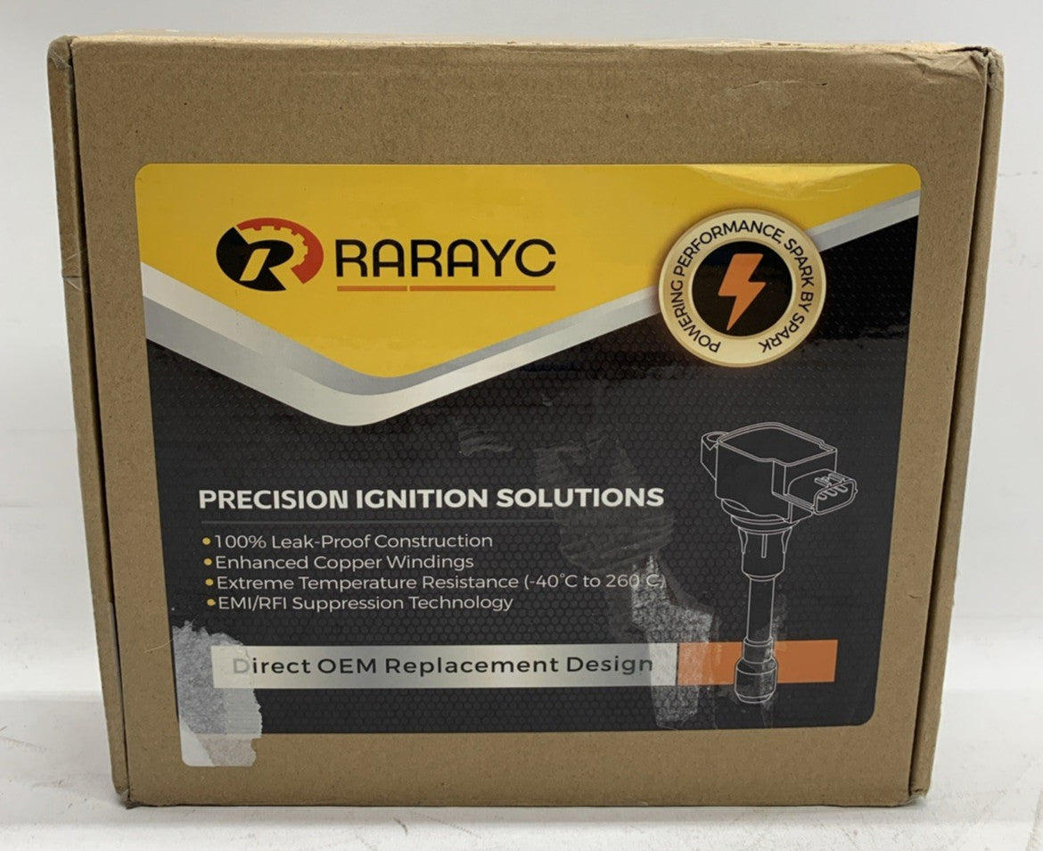 RARAYC Ignition Coil Pack Leak-proof EMI/RFI & Double Iridium Spark Plugs 4 Pack
