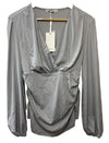 GRACE KARIN 2024 Women's Tops Elegant Wrap Blouse V Neck Work Shirts Size M