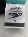 Speedo Girls' Swimsuit One Piece Solid Cross Back Multi Straps Multi Size 16
