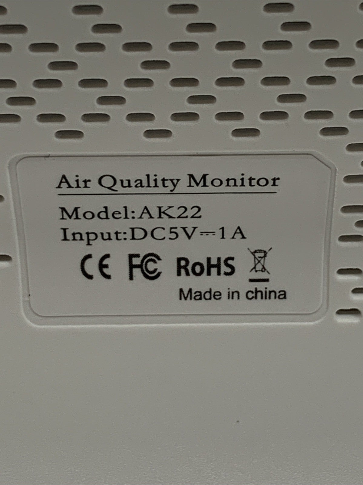 16 in 1 Air Quality Monitor AK22 Indoor 7