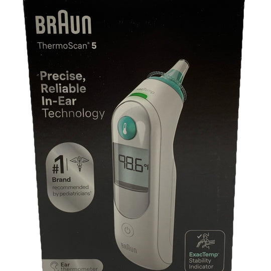 Braun ThermoScan 5 Ear Thermometer IRT6500USV1 Digital Precise Reliable In-ear