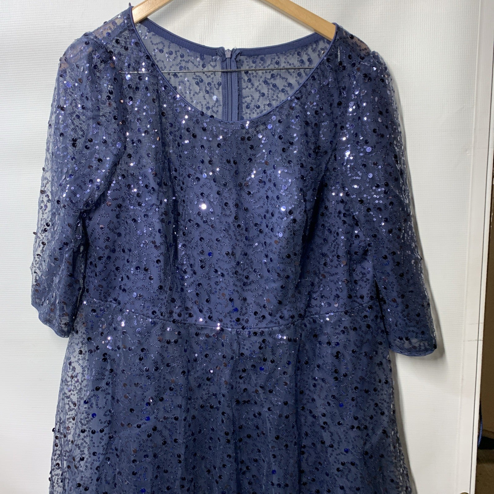 Ever-Pretty Women's Sequin Midi Cocktail Evening Semi Formal Dress - Size 18