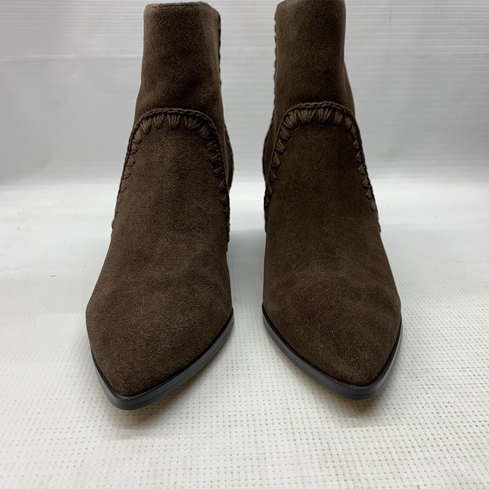 Sanctuary Women's Refine Ankle Boots Brown 552301 Size 7M Pull-on Block Heel