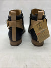 Spenco Waco Dove Creek Black Ankle Boots Womens Size 7.5 Leather Upper Side Zip