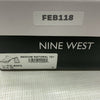 NINE WEST Women’s Tilah Heeled Sandal Clay101 Size 9.5 Open Square Toe Slip On