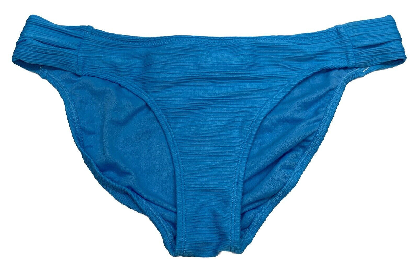 JESSICA SIMPSON Women's Side Shirred Bikini Bottom Caspian Size L Underwear