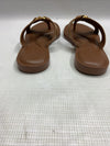 Aerosoles GAIA Tan Leather 293 Sandal Size 6.5M Open Toe Crisscross Strap Slipon