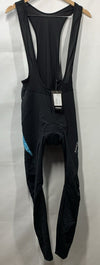 Santic Cycling Bib Padded Compression Long Pant Black Teal Women 2XL Comfortable