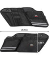 KemiMoto Saddlebag Side Organizers Storage Bag for 2014-2023 Touring - 2 Pack