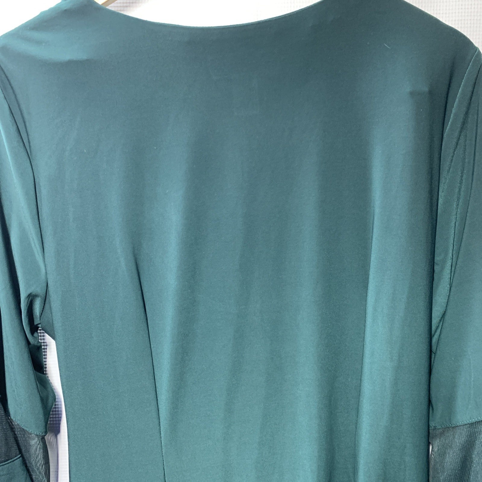 R&M Richards Green Dress Cocktail Party Wedding Business Size 16 Long Sleeve