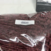 Adrianna Papell burgundy metallic blouson gown for women, elegant special occasion dress with a flowing silhouette and size 10.