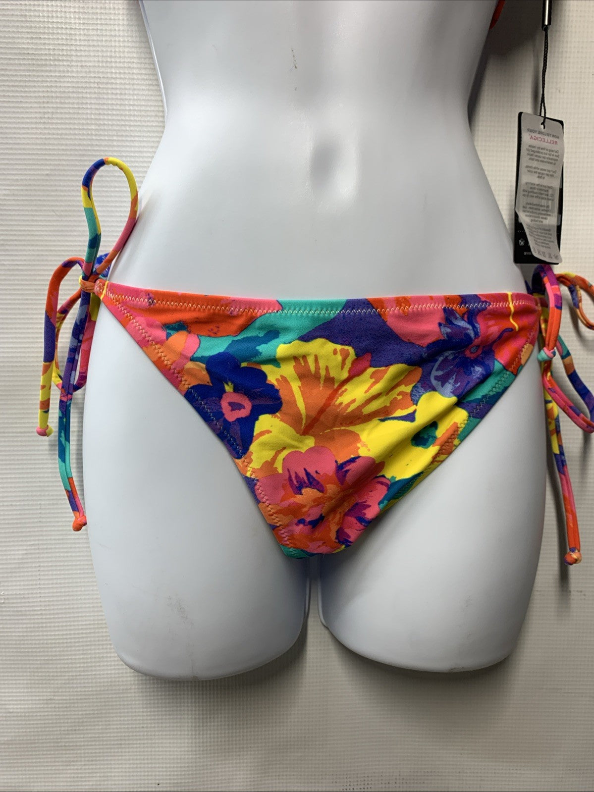 RELLECIGA Women's Triangle Bikini Set Floral Print Size Medium 2-Piece Underwear