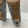 J. Reneé Women's Khinsley Pump Sandal Black/White Houndstooth 11W Pointed Toe