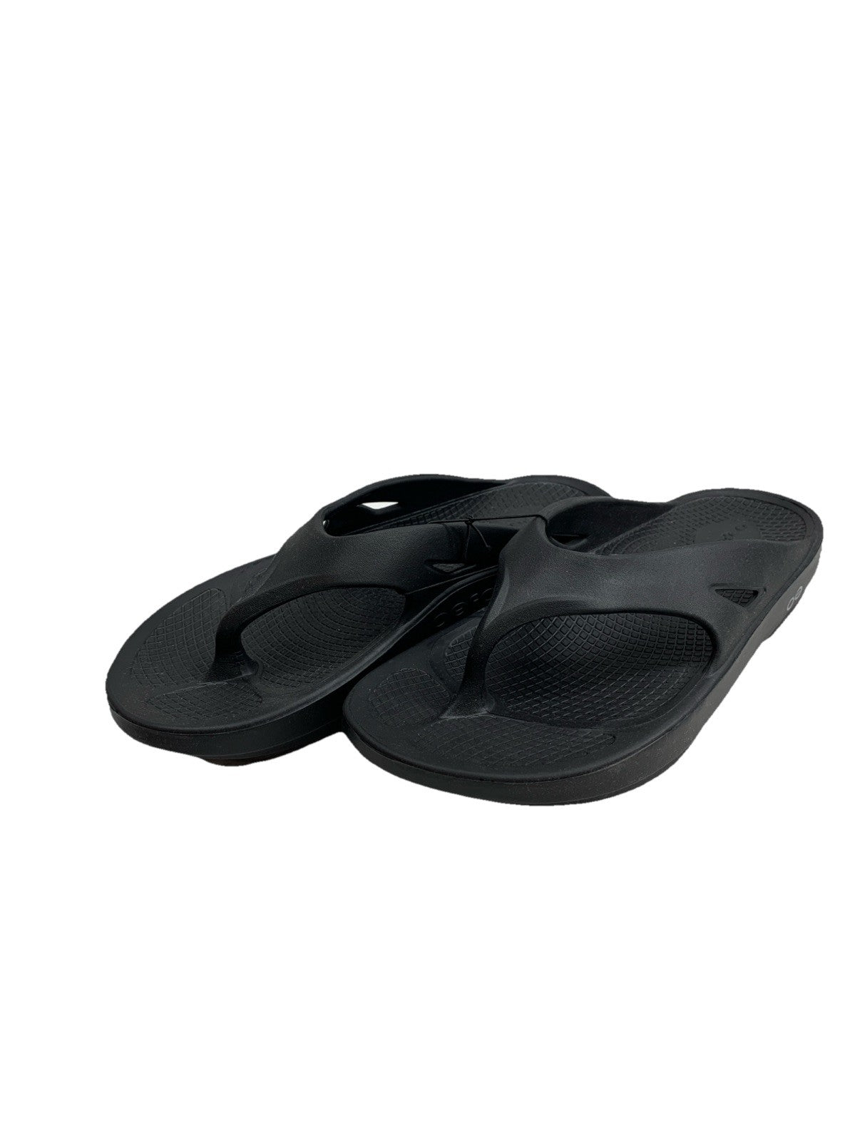 OOFOS OOmega Women's Thong Sandal Black 100% Original Size 11 Slip-on