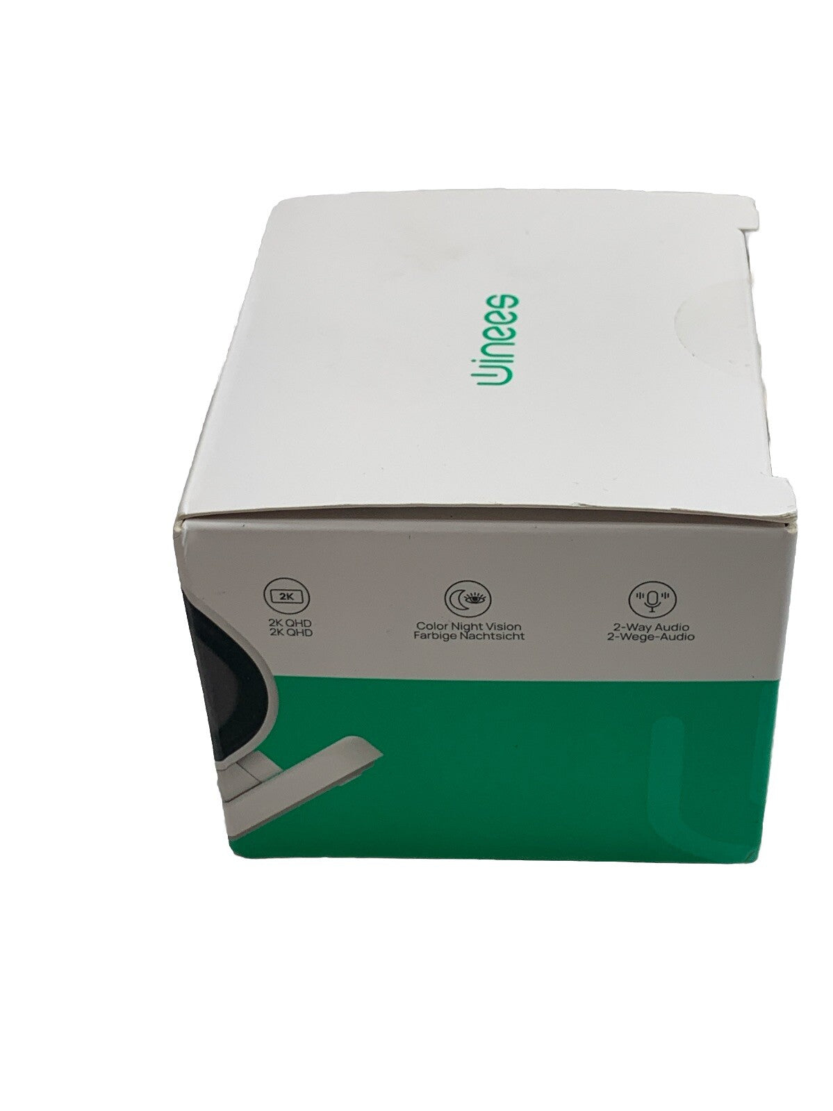 Winees M3+ 4MP Indoor/Outdoor Home Security Camera White with 4CCT Spotlight