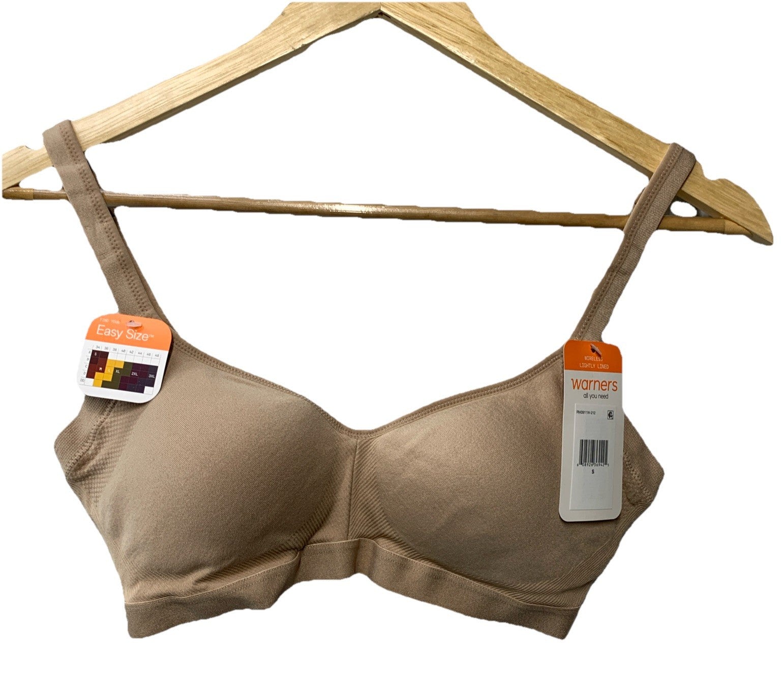 Warner's Women's Easy Does It Underarm Smoothing Wireless Comfort Bra Size Small