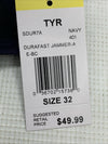 TYR Men's Durafast One Jammer Swimsuit SDUR7A Navy Blue Size 32 Swimwear Bottom