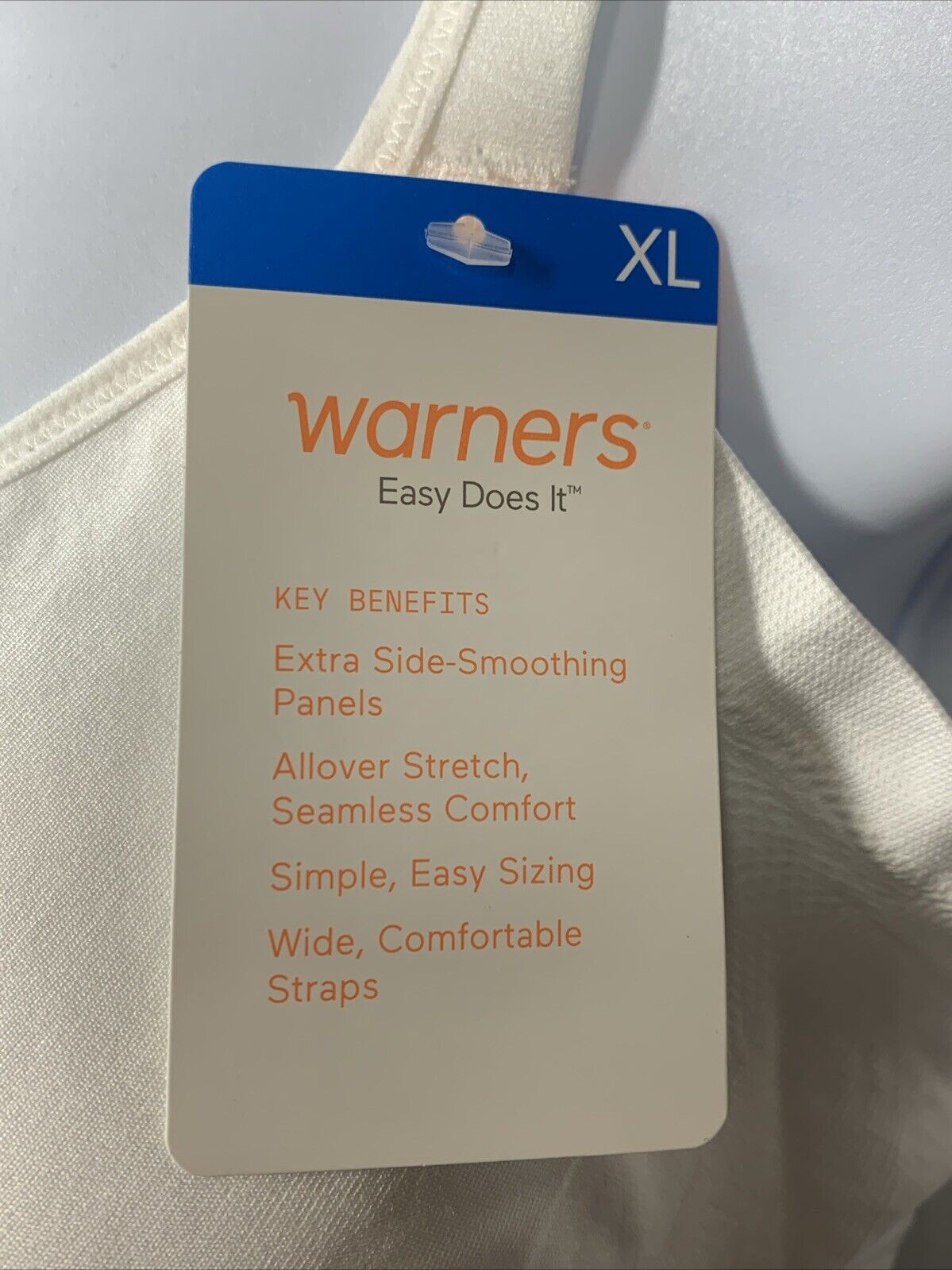 Warner's Women's Easy Does It Underarm Smoothing Wireless Comfort Bra Size XL